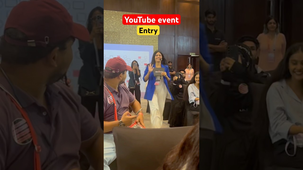 YouTube creator collective event Jaipur Entry 🫣 #youtubecreator #jaipur #event #entry #marriothotel