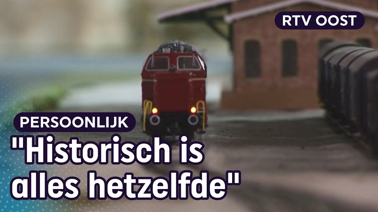 Extreme modeltreinverzamelaar: Albert bouwt Enschede uit 1908 na | RTV Oost