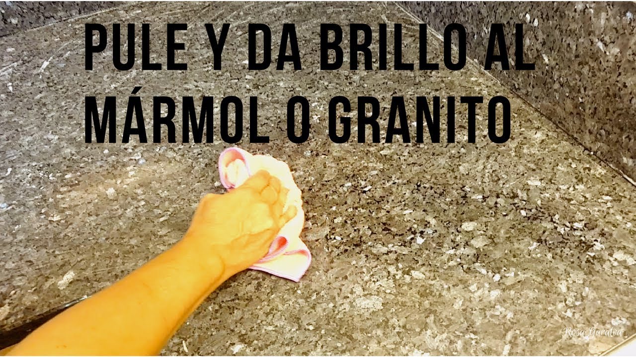 Cómo pulir mármol y granito