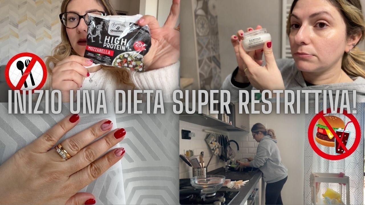 INIZIO UNA DIETA SUPER RESTRITTIVA | NUOVE UNGHIE E SKINCARE SERALE INSIEME!