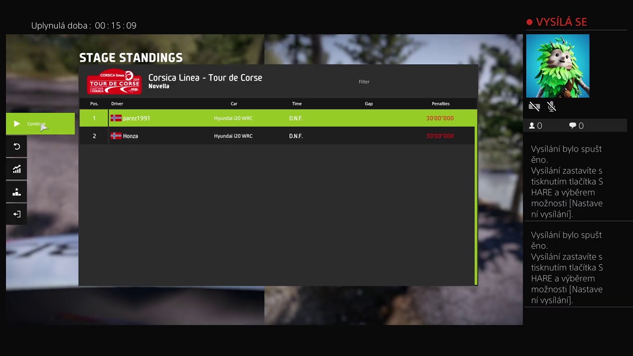 WRC 8 ps4 split screen fails live