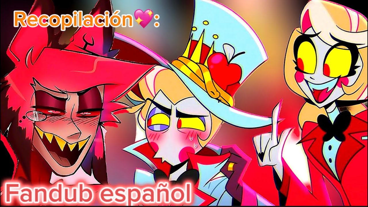 Recopilación❤️Alastor y Lucifer historia de amor😍❤️‍🔥)HAZBIN HOTEL Comic Dub español