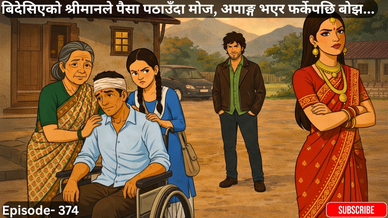 बिदेसिएको श्रीमानले पैसा पठाउँदा मोज, अपाङ्ग भएर फर्केपछि बोझ...Episode- 374 #bidesibudo #sasubuhari