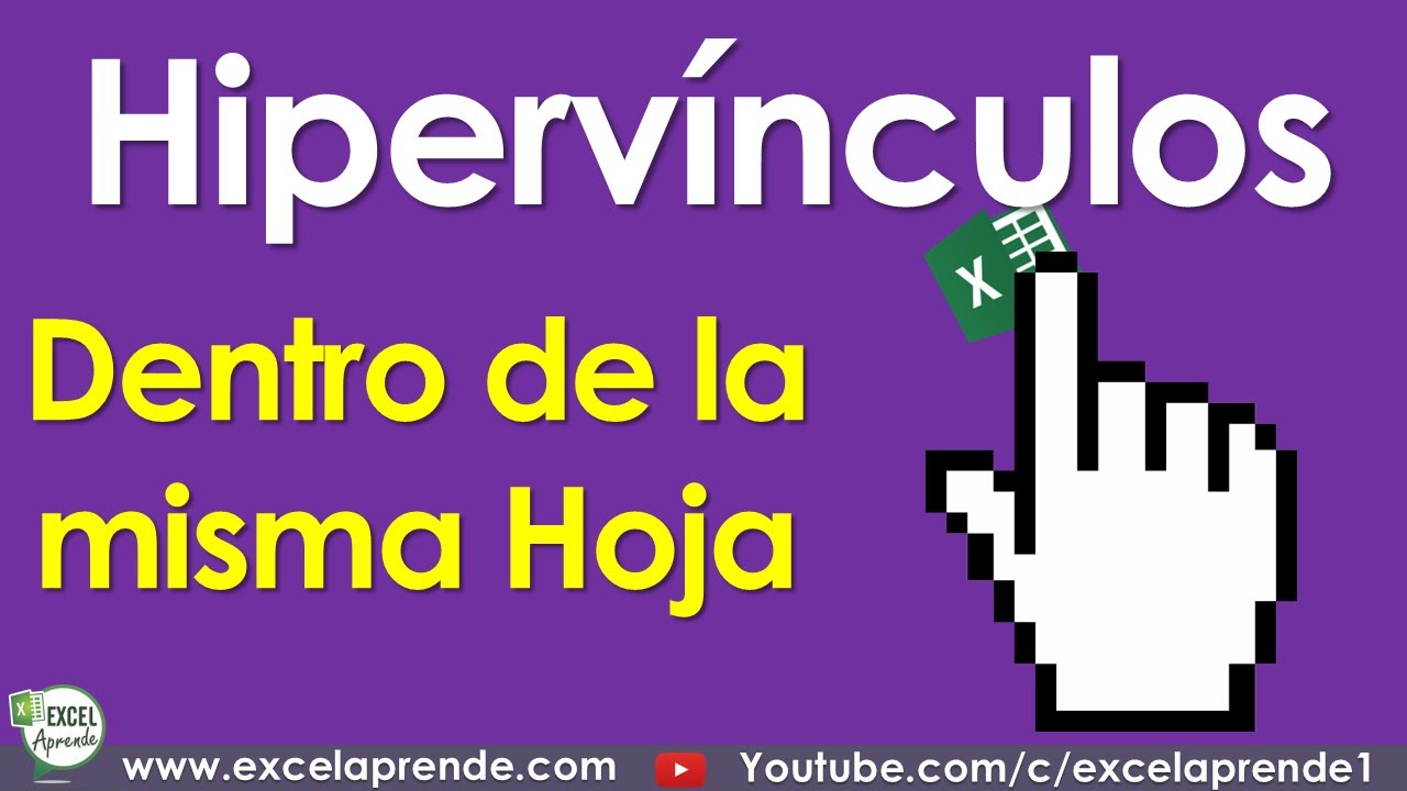 Hipervínculos en Excel En la misma Hoja | Excel Aprende