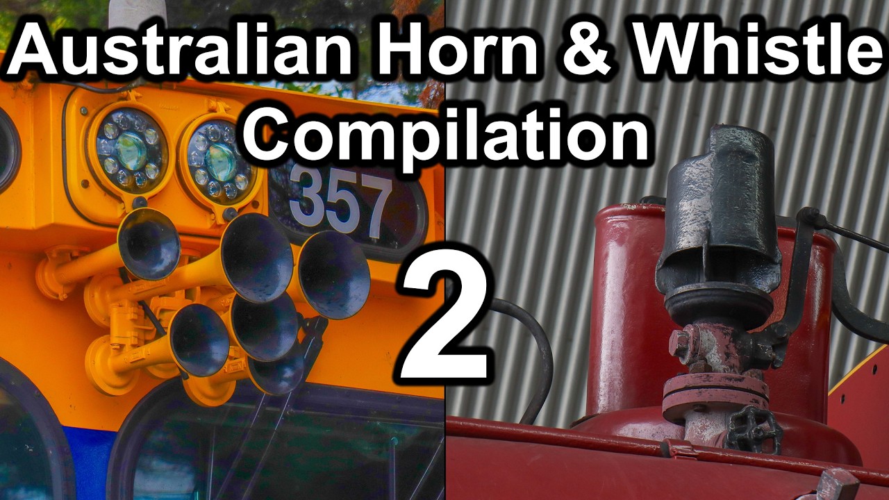 Over 50 Types of Blasting Horns and Whistles! (Australian Horn & Whistle Compilation 2)