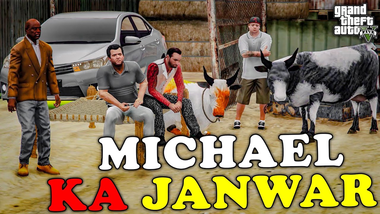 MICHAEL BOUGHT QURBANI KA JANWAR | MANDI 2K24 | GTA 5 | Real Life Mods #581 | URDU |