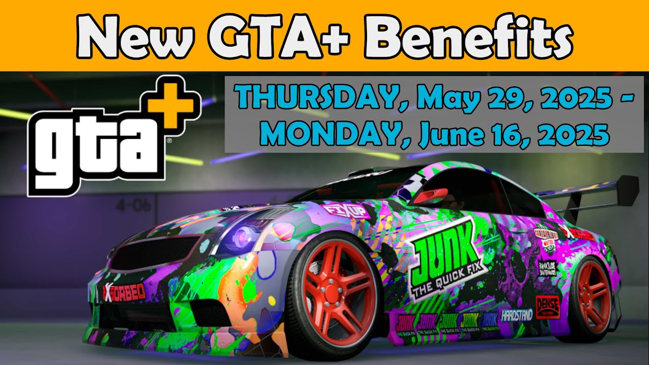 NEW GTA+ Benefits (May 29 - TUESDAY, JUNE 16, 2025) GTA Online [PC, PS5, Xbox Series X|S]