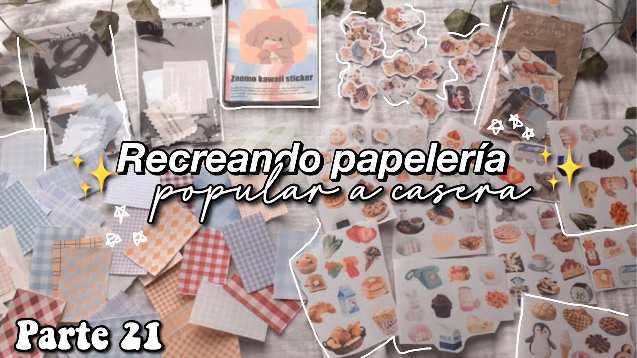 ✨RECREANDO PAPELERIA POPULAR CASERA pt.21🍂 sof_art_notes