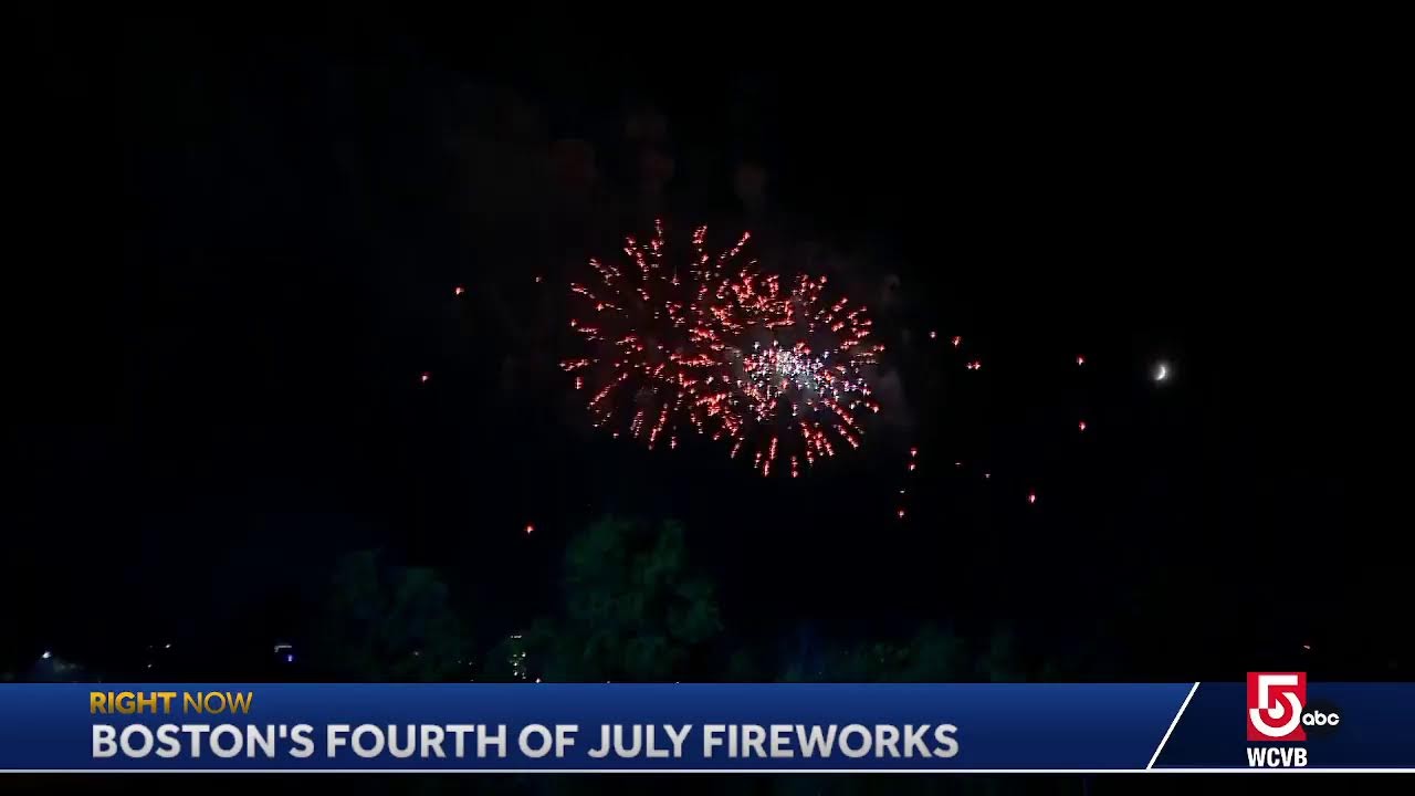 Here's a LIVE look at the Boston Pops Fireworks Spectacular, which returned to the Charles River …