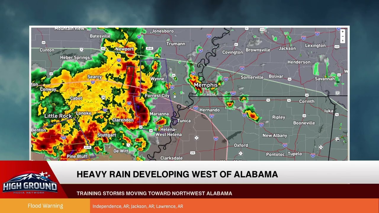 Storms on the Move: Arkansas to Alabama Forecast