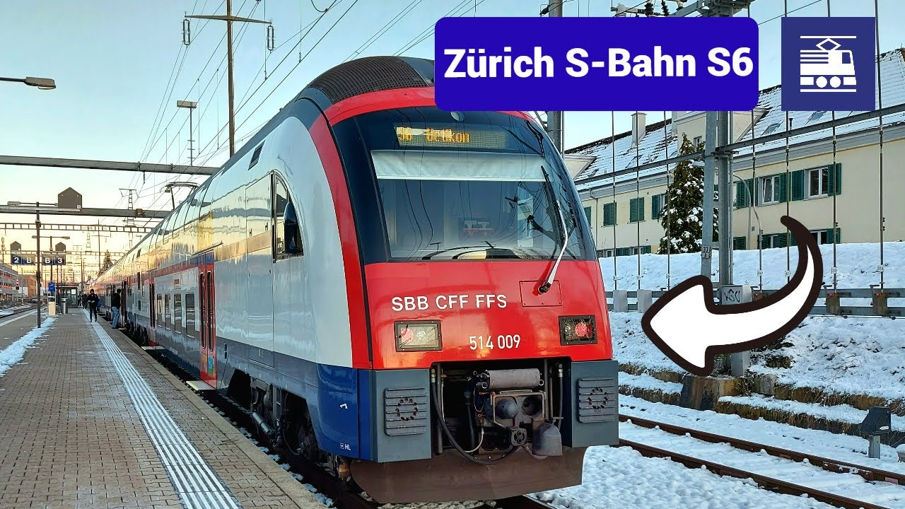 Zurich S-Bahn S6 Seebach - Zürich HB | ZVV SBB S-Bahn Ridealong [4K]