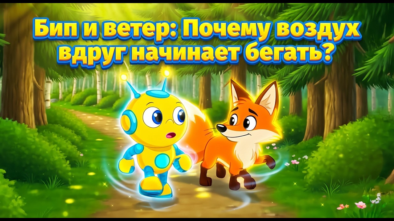 6. Бип и ветер: Почему воздух вдруг начинает бегать? 🌬️ | Физика для детей
