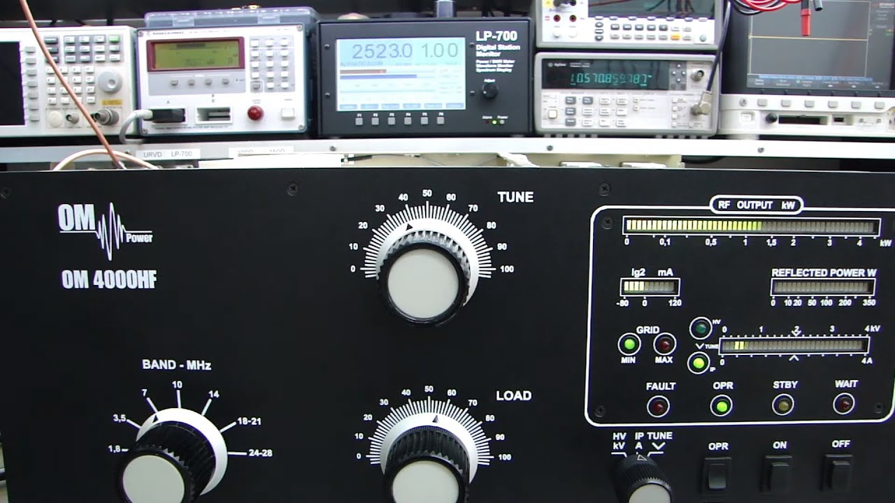 ALPHA TELECOM: AMPLIFICADOR LINEAR OM4000HF SUBINDO CORRENTE DE PLACA SOZINHO