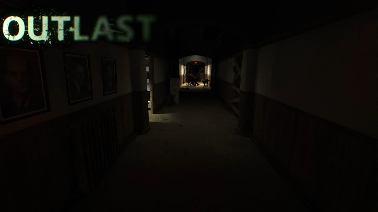 Abandoned Asylum Corridor | Horror Ambience | Creepy Hallway & Noise | Outlast | 8 Hours