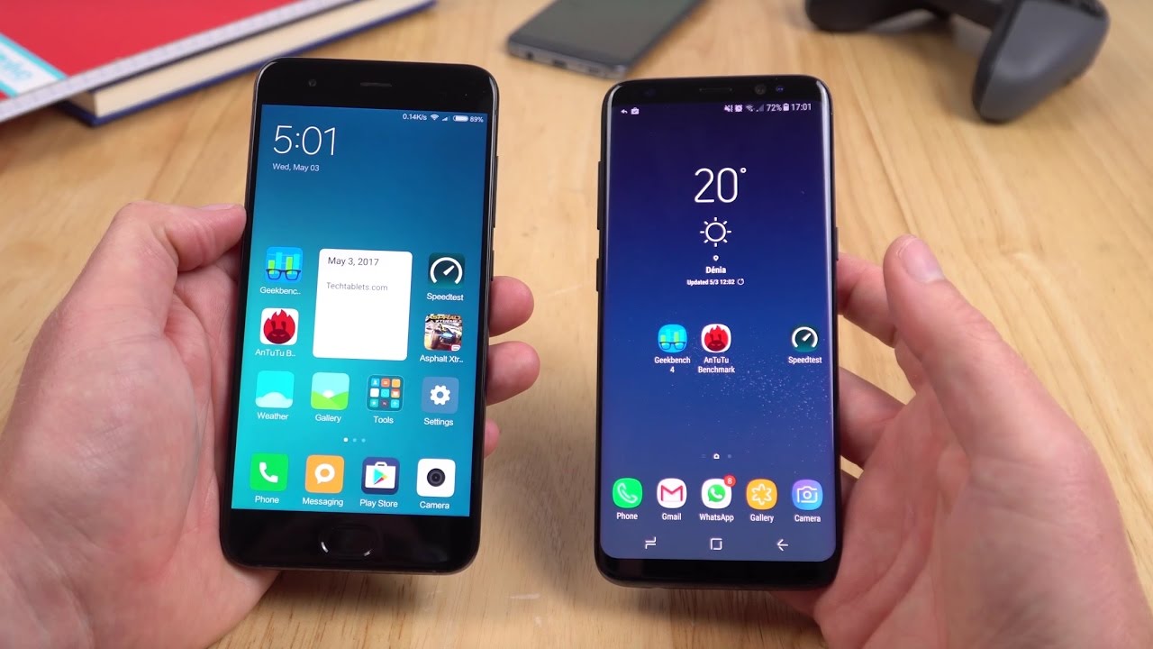 Xiaomi Mi 6 Vs Samsung Galaxy S8 Comparison, Benchmarks & Speed Test