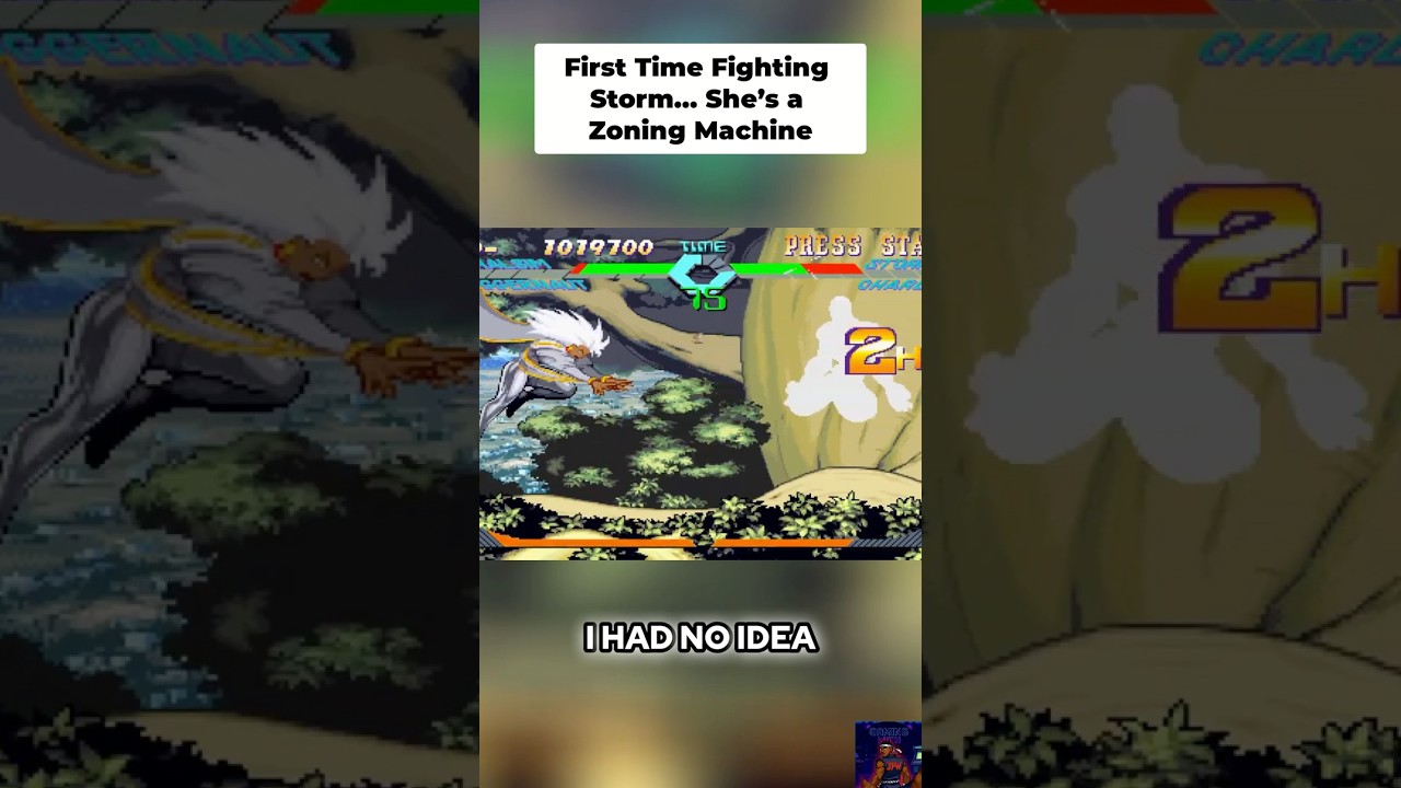 Dhalsim vs Storm | First Time Fighting Storm in X-Men vs Street Fighter (PS1) #shorts
