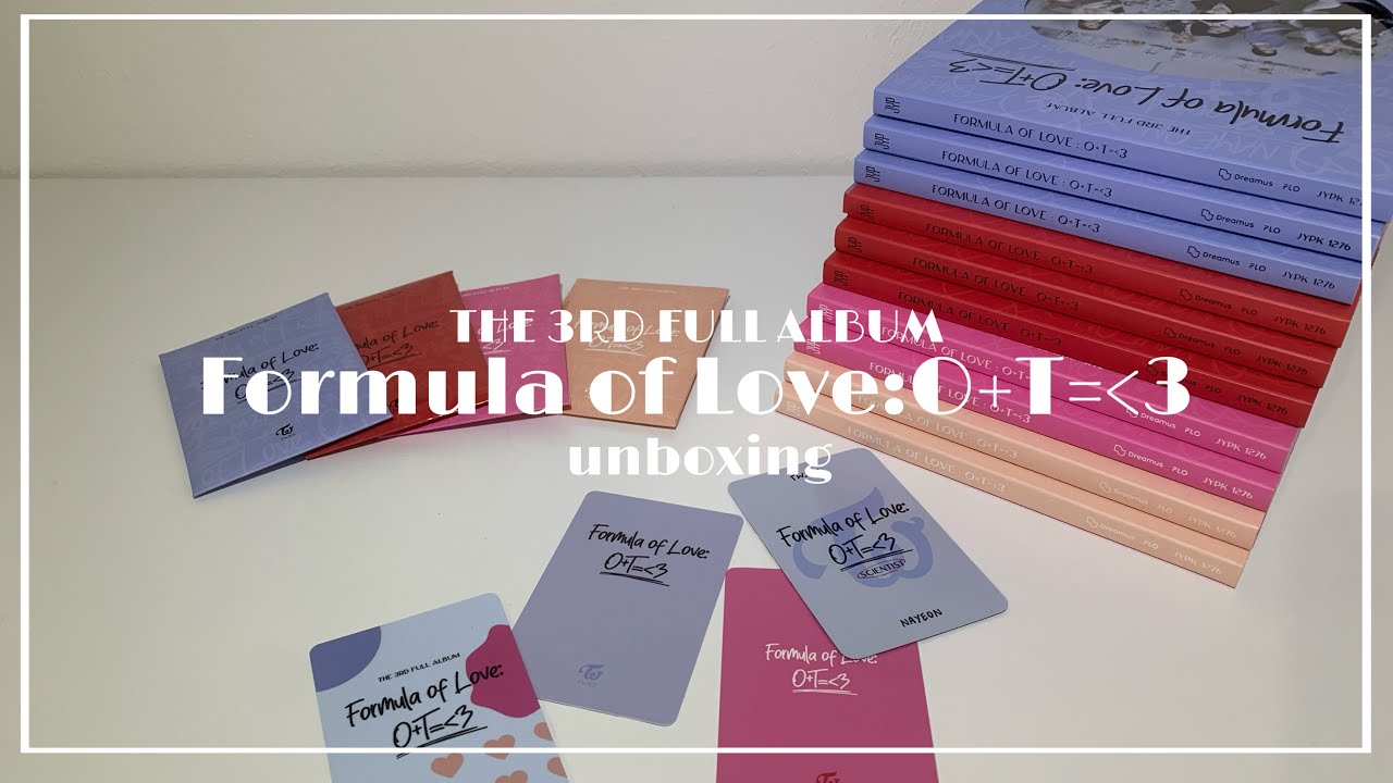 【TWICE】formula of love unboxing/10形態開封動画　ヨントントレカ　ラキドロ