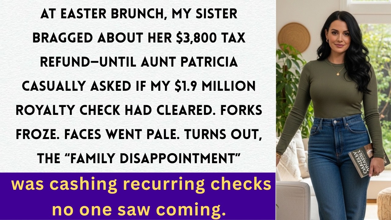 At Easter brunch, Aunt Patricia asked about my $1.9M royalty—my parents went completely silent