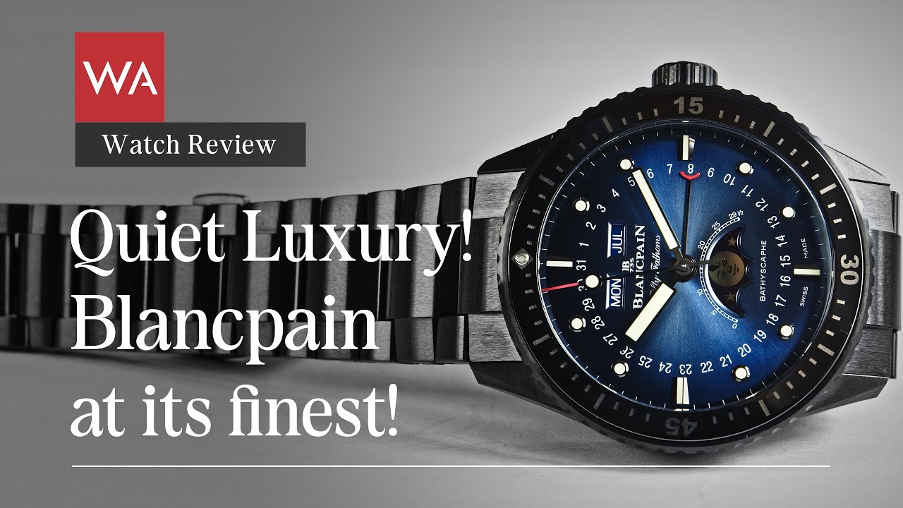 BLANCPAIN Bathyscaphe Quantième Complet Phases de Lune. Quiet Luxury! Blancpain at its finest!