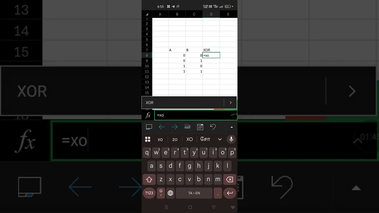 EX-OR Function in Excel #shorts #exceltips #shortvideo #exceltricks #excel #shortsfeed #shortsvideo