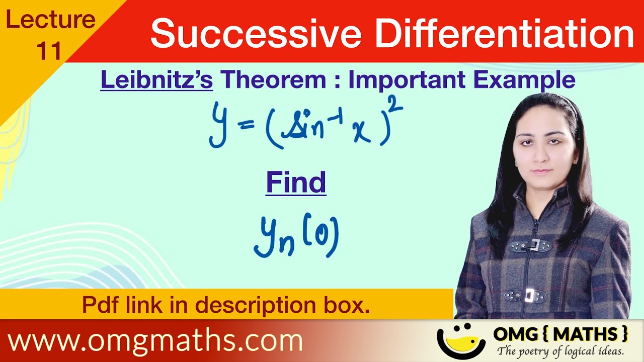 Leibnitz's Theorem | example | Successive Differentiation | For product functions | nth derivative