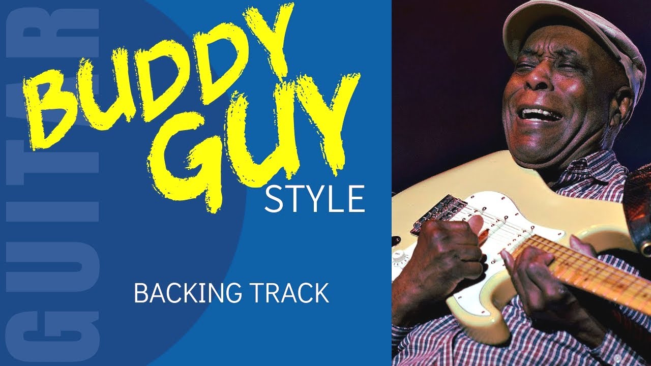 BUDDY GUY Blues Guitar Backing Track jam in A7  (AV37)