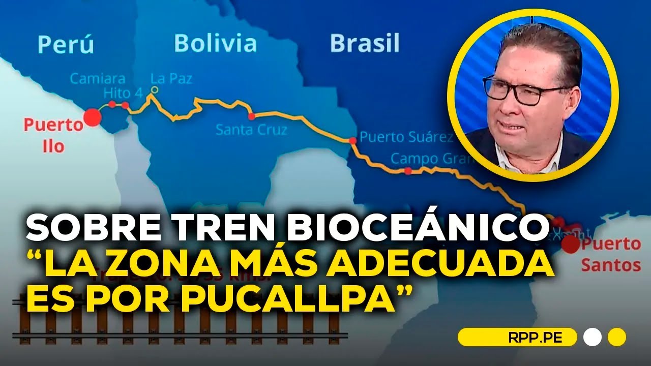 Gobernador regional de Ucayali propone tren bioceánico por Pucallpa #ADNRPP | ENTREVISTA