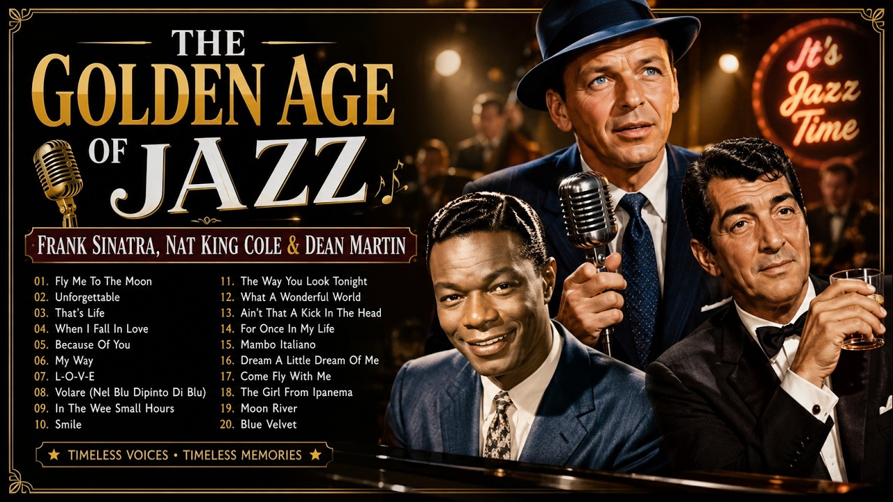 THE GOLDEN AGE OF JAZZ | Frank Sinatra, Nat King Cole & Dean Martin