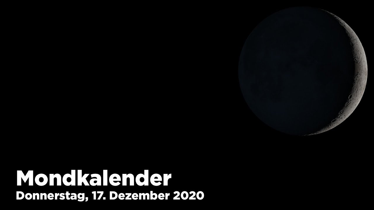 Mondkalender - Donnerstag, 17. Dezember 2020
