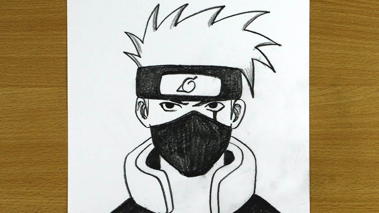 Easy Kakashi Drawing || How to Draw Kakashi Hatake Easy || Step by Step Tutorial 