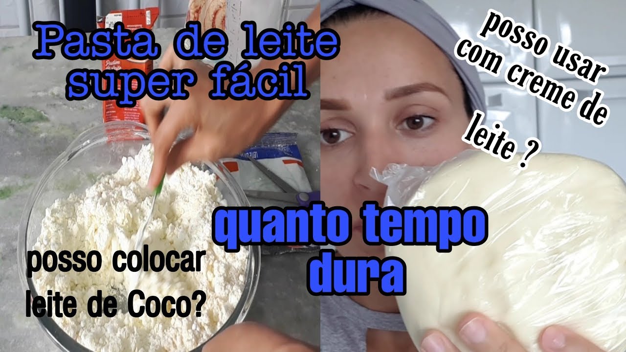 PASTA DE LEITE mais FÁCIL do mundo com apenas 3 INGREDIENTES -ATUALIZADA-RAFA DOCE COM AMOR