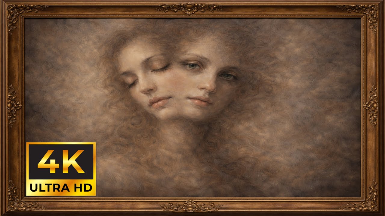 4K Vintage Oil Painting - Human face portrait | Frame TV Art Wallpaper (No Music)