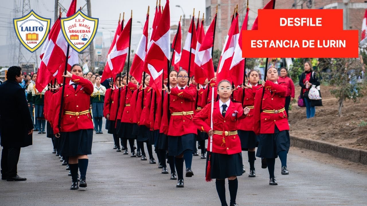 DESFILE CÍVICO Y PATRIÓTICO EN ESTANCIA DE LURIN
