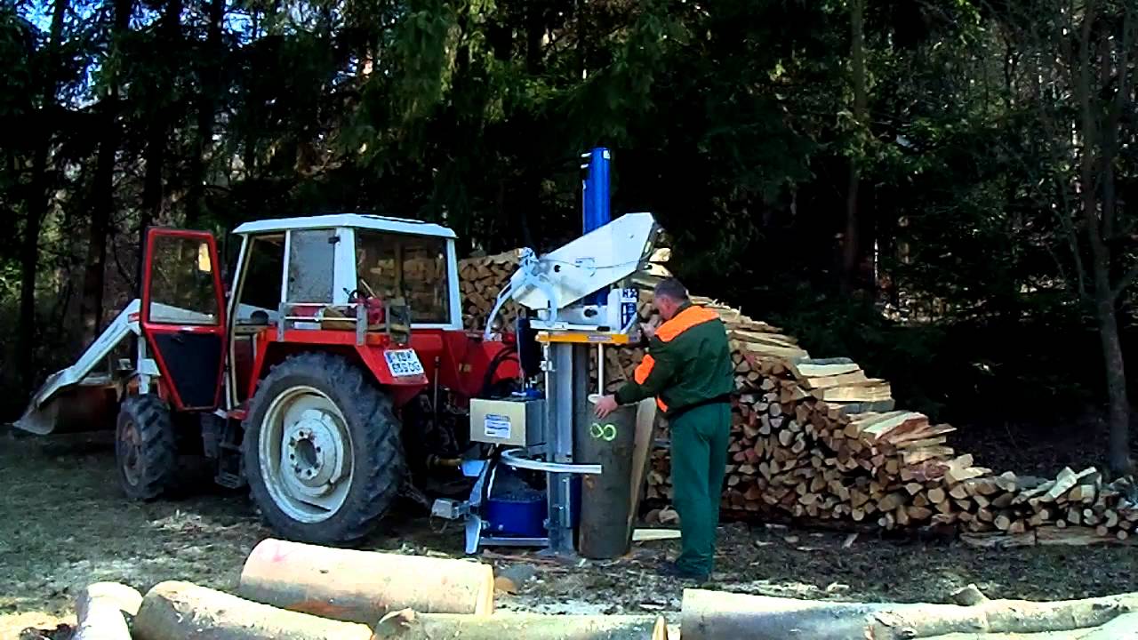 Binderberger Holzspalter 20T + Funkseilwinde