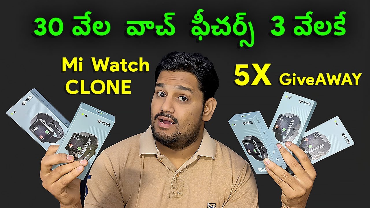 Cheapest Calling Watch With Discount 🔥🔥 || Mi Watch Clone || 5X GiveAway