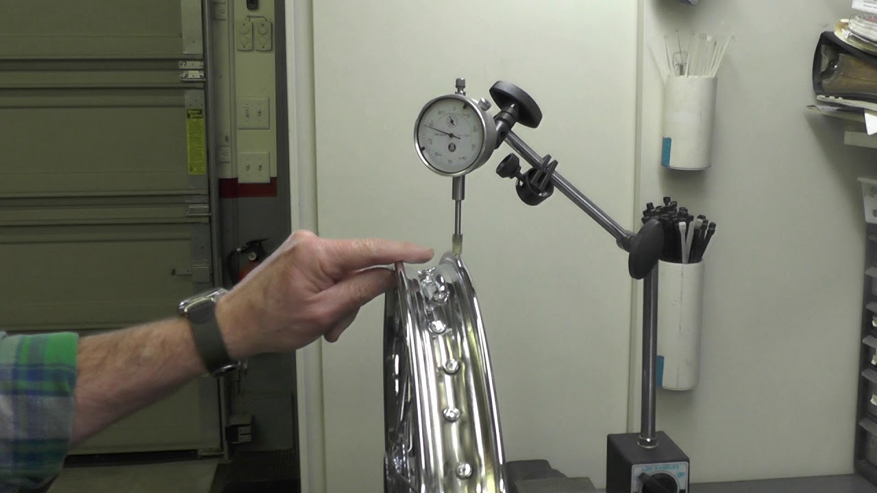 Yamaha YL1, Truing a Freshly Laced Wheel --- Video #103