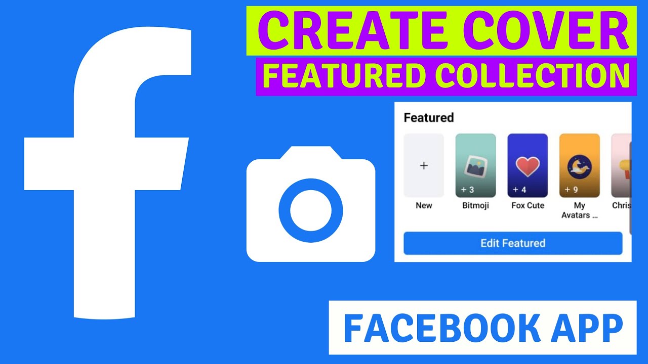 how to create featured collection cover on Facebook app @facebookapp