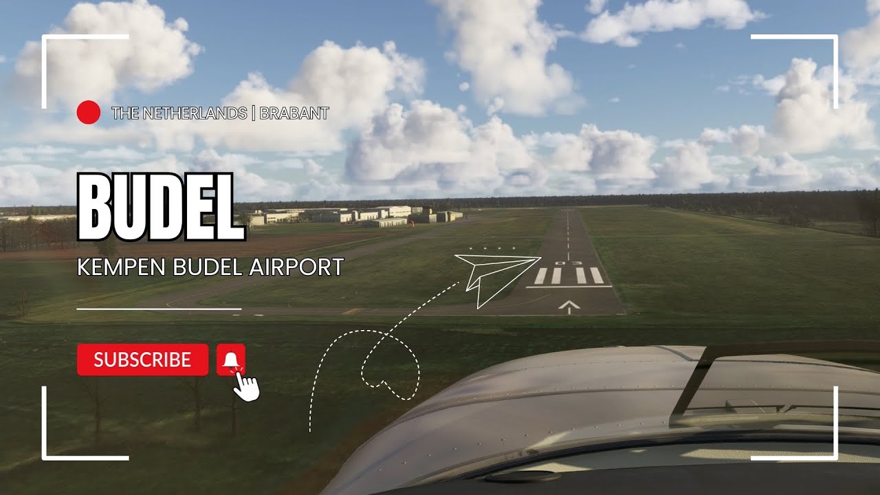Landing in Budel | Brabant The Netherlands | EHBD | Kempen Airport #kempen #brabant #brabantshorts
