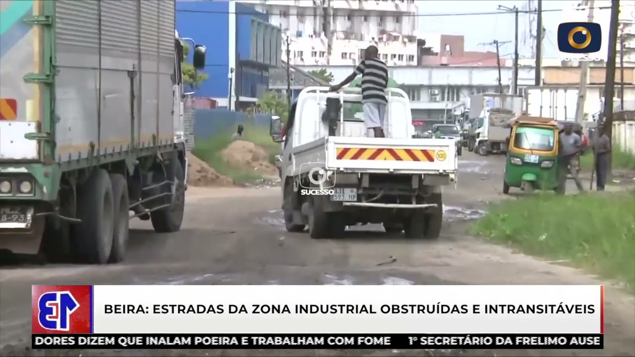 ZONA INDUSTRIAL NA BEIRA ESTÁ UM CAOS