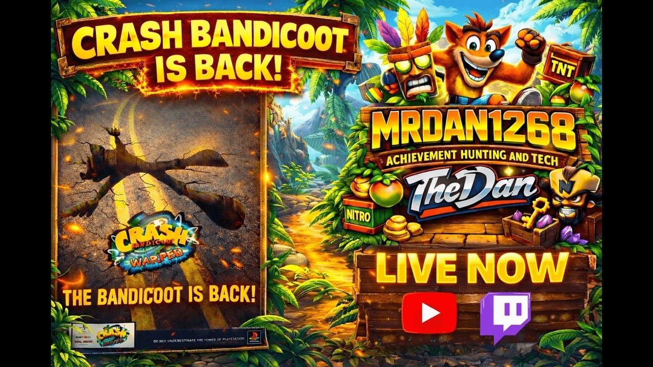 Crash Bandicoot 3: Warped 23% Done — Achievement Hunter #CrashBandicoot #RetroAchievements