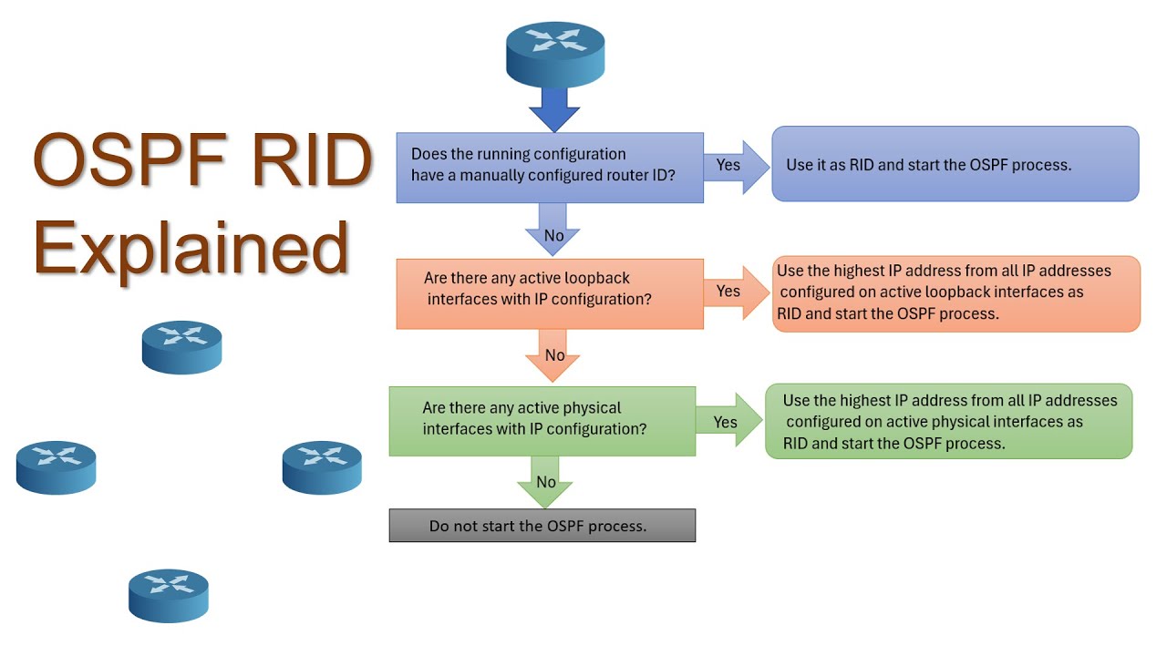 Объяснение идентификатора маршрутизатора OSPF (RID) с примерами