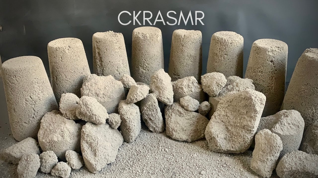 ASMR : sand cement dry and water💦 ( new texture) mouthwatering 🤤