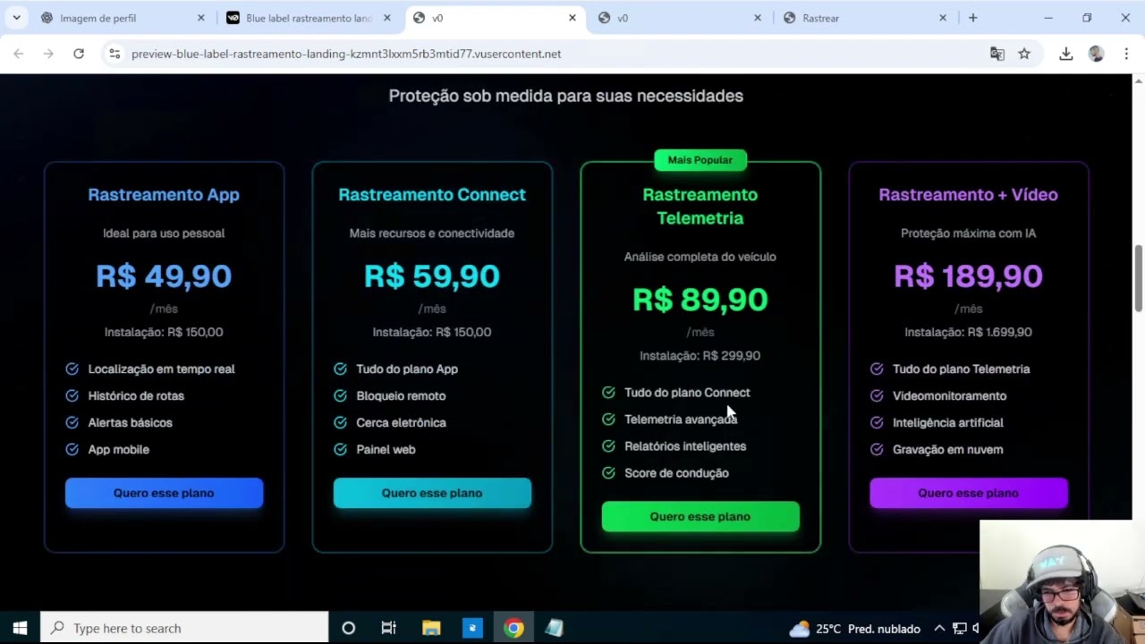 Como fazer um hotsite / landing-page para uma empresa de rastreamento?