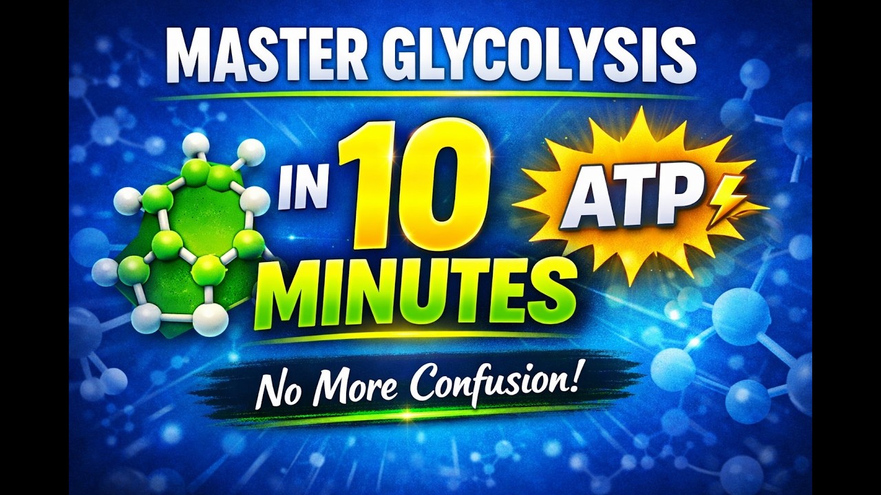 Glycolysis Explained Step by Step | Structure-Based Biochemistry (Easy & Conceptual)