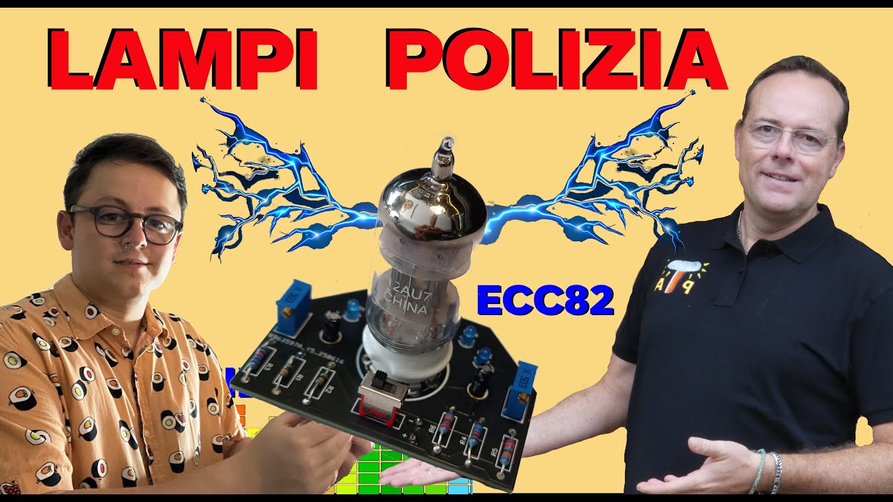 0963: LAMPEGGIATORE POLIZIA CON VALVOLA ECC82, MI HANNO MODIFICATO I KIT @JLCPCB