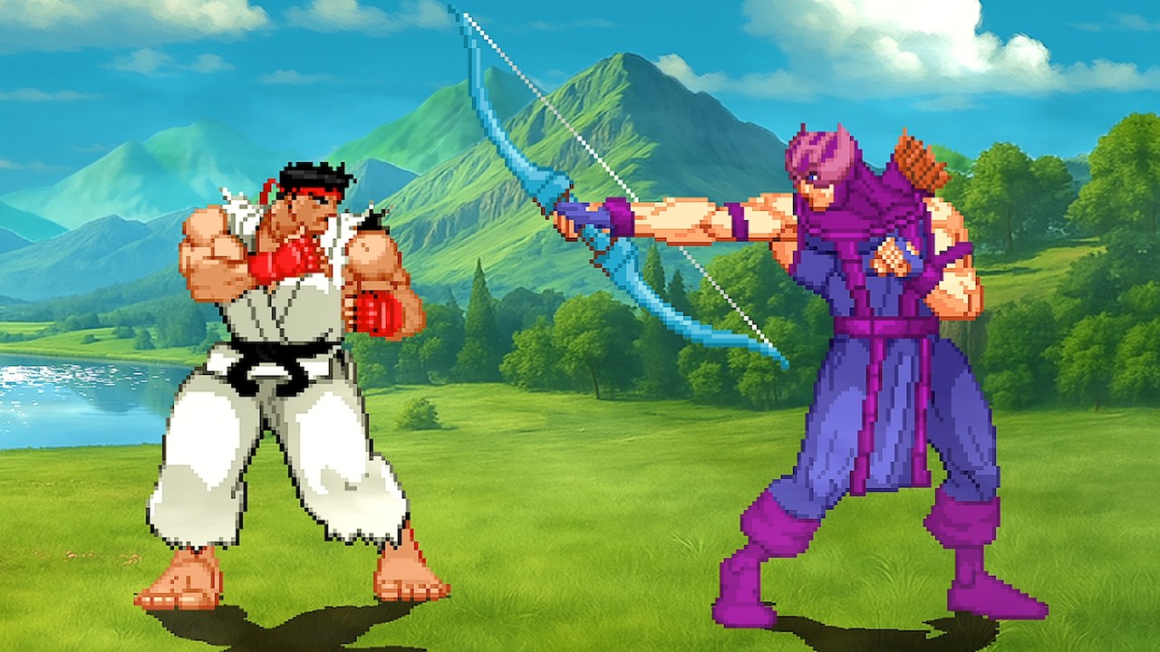 Ryu Ex Vs. Hawkeye - The Arrow Edge