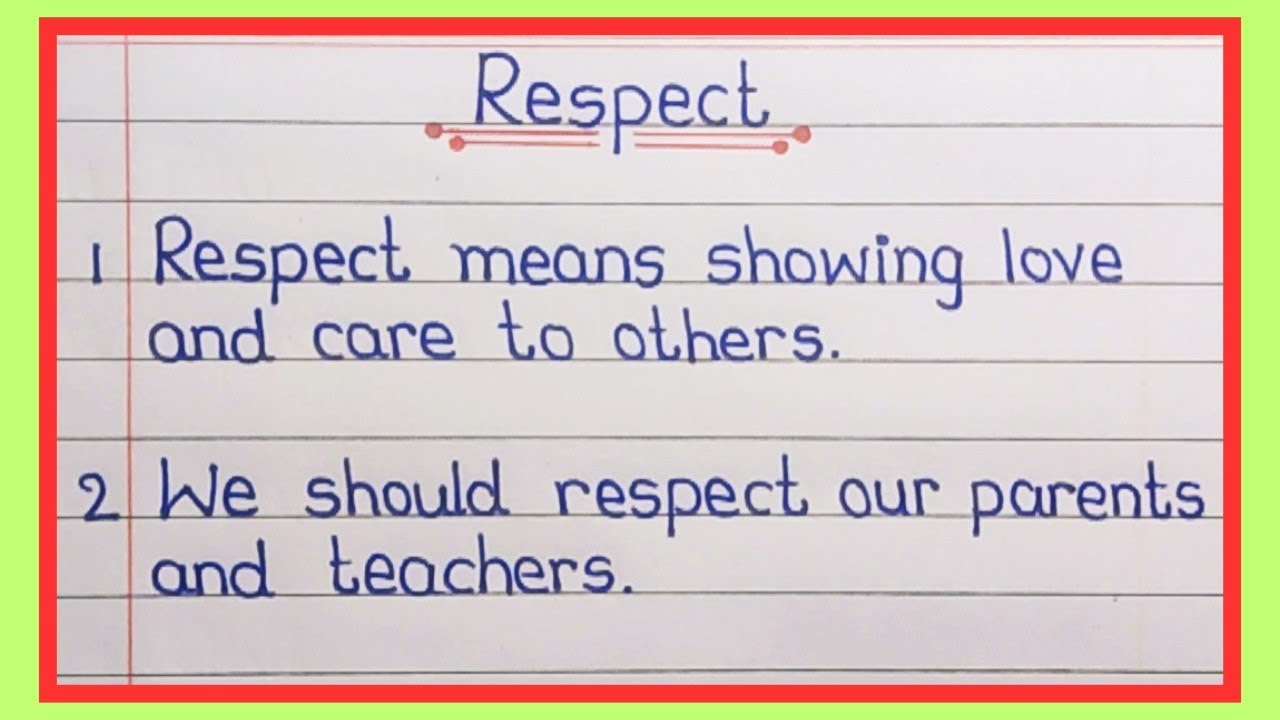 10 Lines on Respect Elders || 10 Lines Essay On Respect Elders in English 