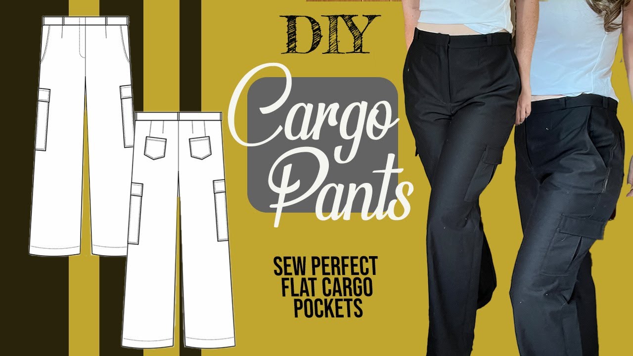 DIY Cargo pants | Cargo pockets | Sewing tutorial