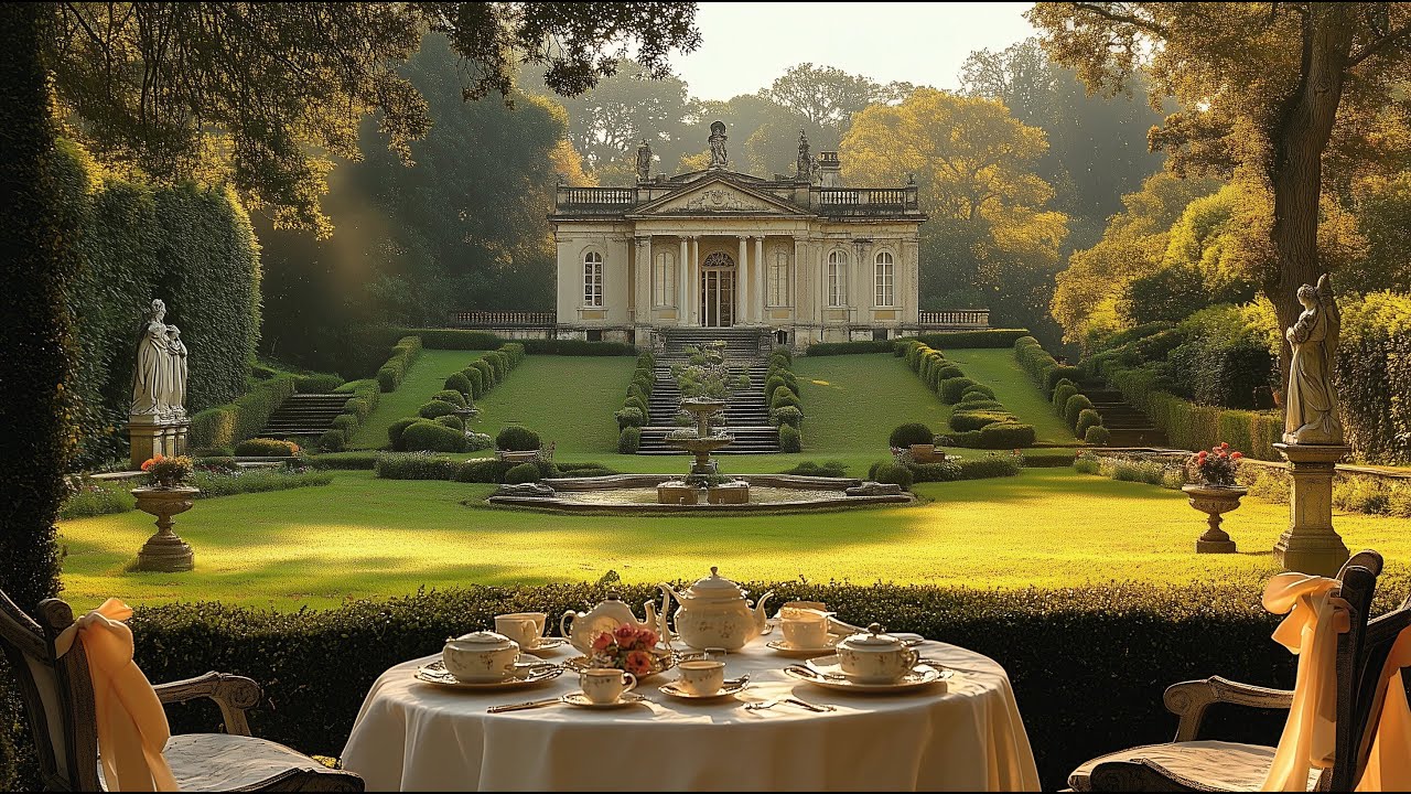 Royal Garden Tea Ambience 🍵 Elegant Classical Music for Reading & Relaxation | Sweet Tea Studio