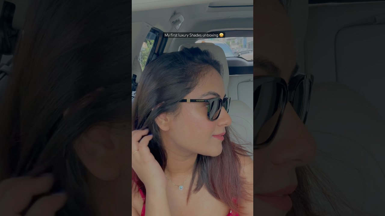 My First Ever Luxury Shades | Unboxing Gucci 🖤 #gucci #guccisunglasses #unboxing #luxury #touchwood